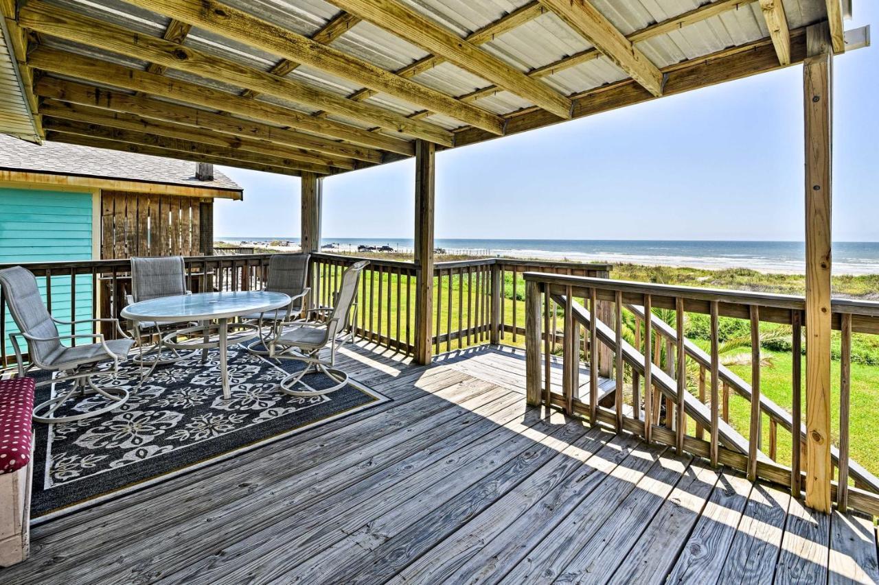 Galveston Beach House With Private Deck And Gulf Views Exteriér fotografie