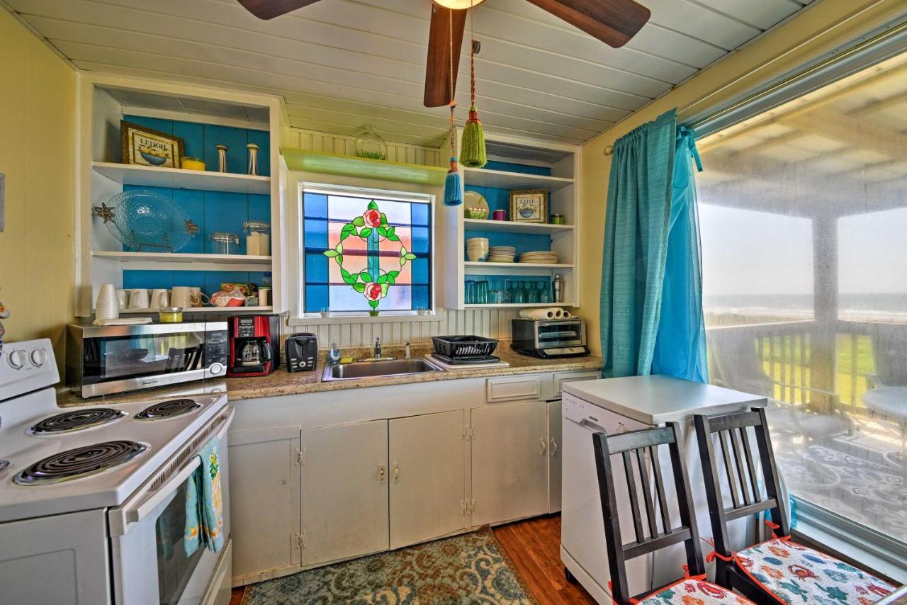 Galveston Beach House With Private Deck And Gulf Views Exteriér fotografie