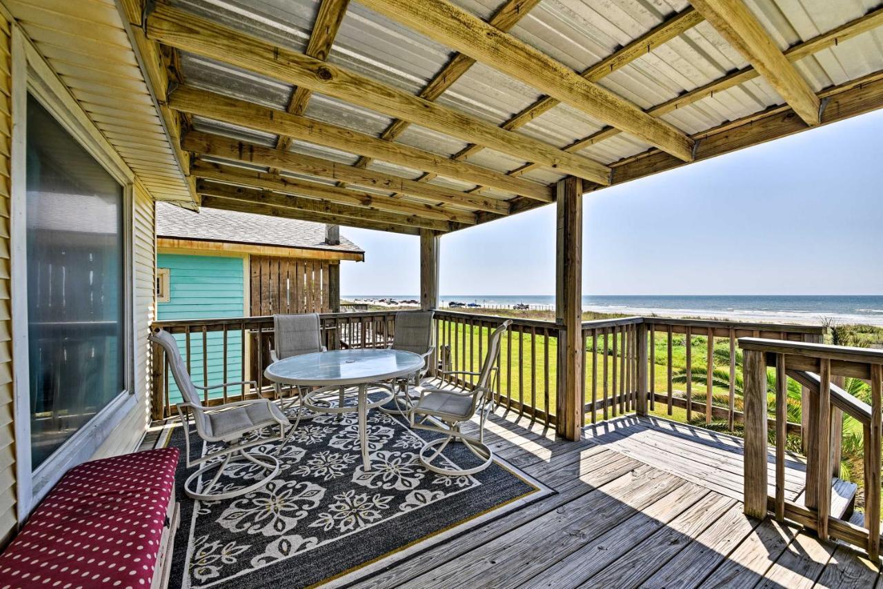 Galveston Beach House With Private Deck And Gulf Views Exteriér fotografie