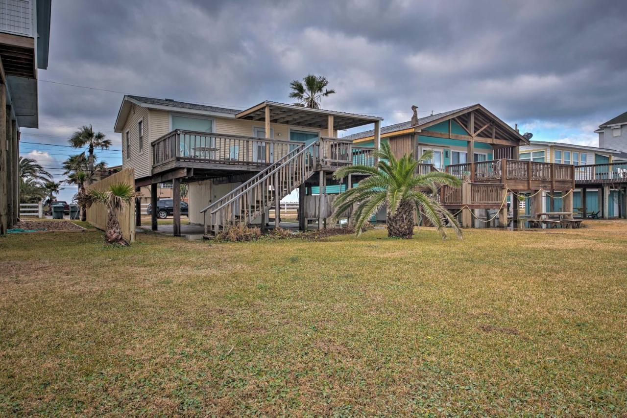 Galveston Beach House With Private Deck And Gulf Views Exteriér fotografie